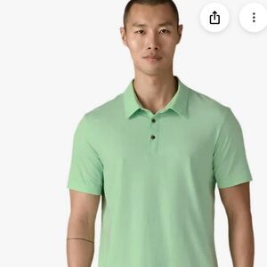 Patagonia Essential Polo Shirt Mens Small Rinsed Green Organic Short Sleeve NWT